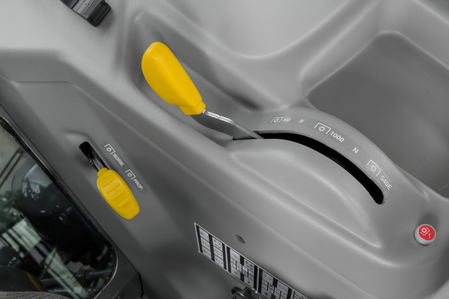 Prędkości wałka 540 540ECO 1000. Sterowanie z zewnątrz